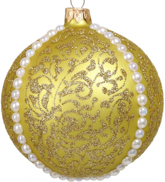 Шар новогодний Элит d 100 мм в ассортименте