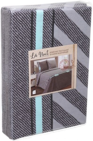 Комплект постільної білизни Сліп 1,5 темно-сірий La Nuit 