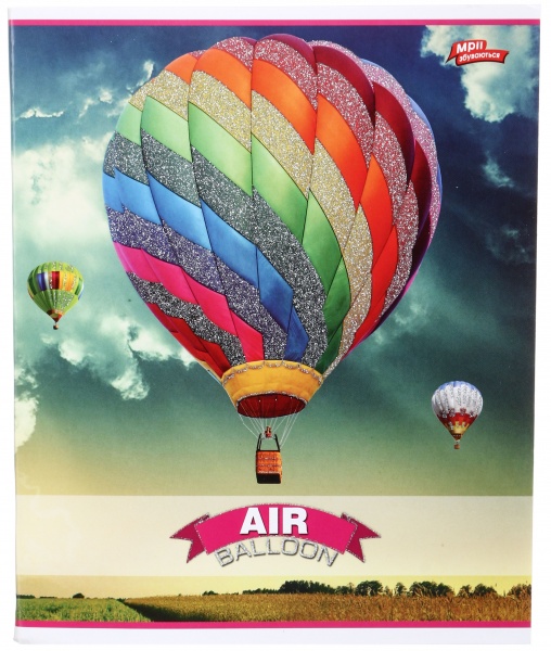 Зошит шкільний з глітером 96 аркушів у клітинку в асортименті Мрії збуваються