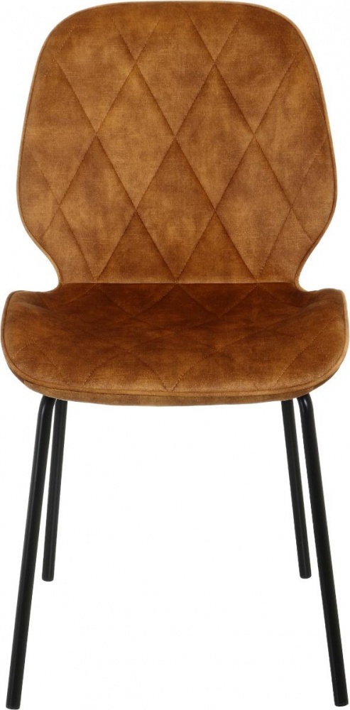 Стул Layne 45х55х82 см бархат UF912-02B терракотовый / черный