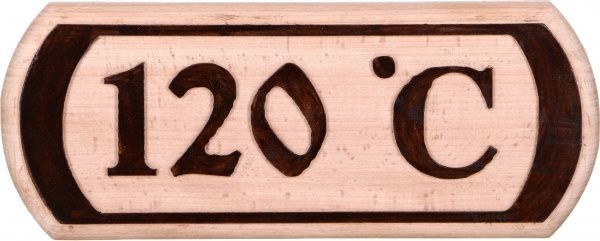 Табличка декоративна Sauna PRO 120 °C 30x12 см