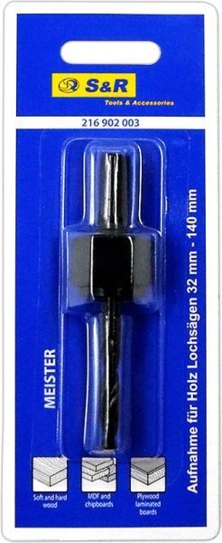 Тримач S&R до коронки по дереву 32 мм Meister 216902003