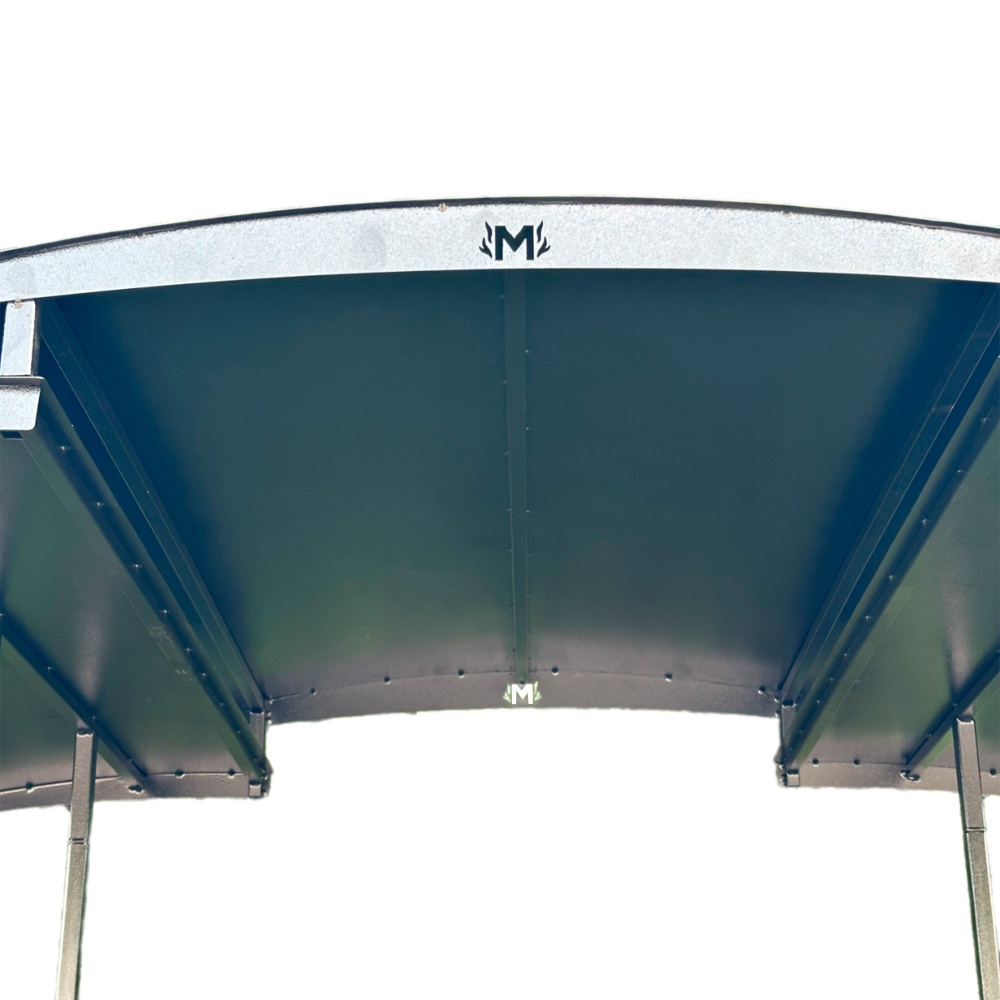 Мангал-барбекю Metalzavod с крышей на 12 шампуров сталь 4 мм