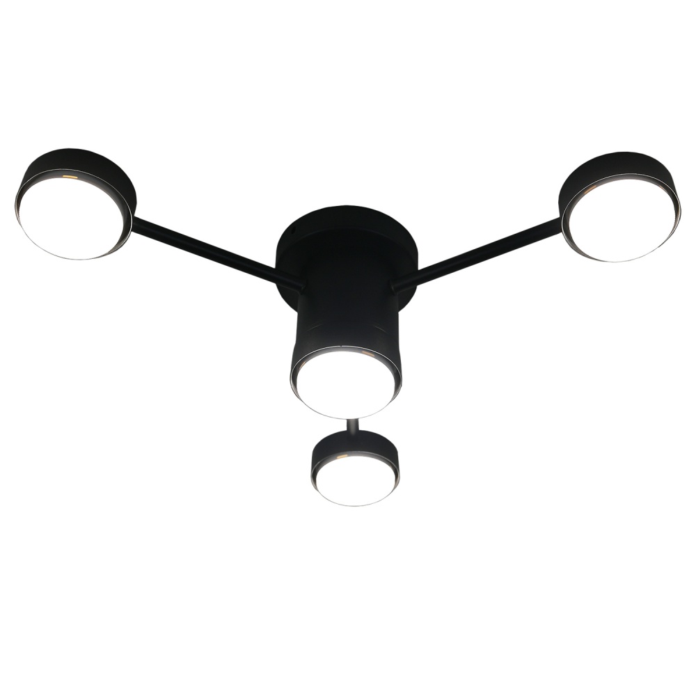 Люстра потолочная Victoria Lighting 4x12 Вт GX53 черный Robyn/PL4 black