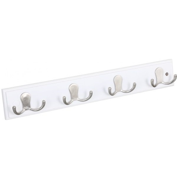 Вешалка для одежды IV тип 2 никель/белый