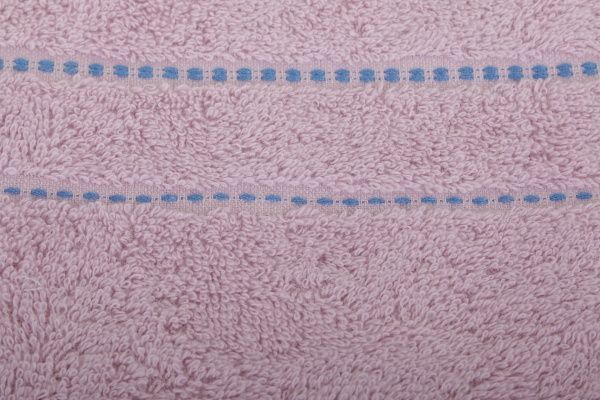 Рушник з бордюром 50x90 см рожевий Saffran 