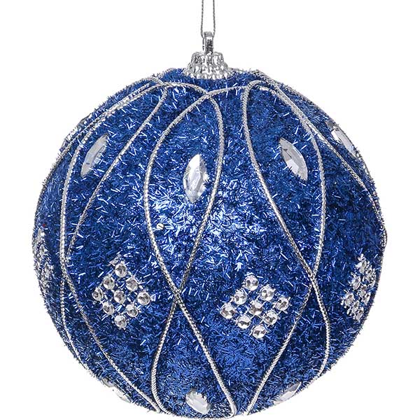 Шарик новогодний Восьмерка SDA90910B 100 мм