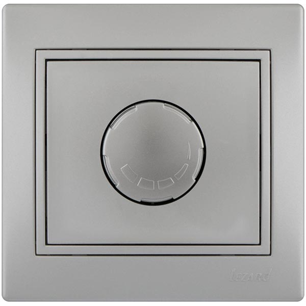 Светорегулятор поворотный Lezard MIRA 10 А 250 В 800Вт IP20 серый 701-1010-115