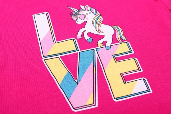 Футболка для дівчинки Роза 200243 р.128 малиновий 