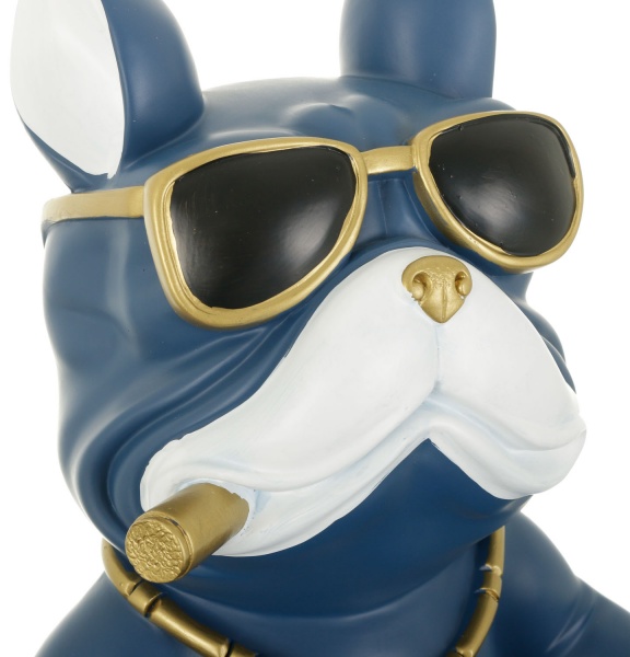 Статуетка Думай та багатій 22,5х23х30 см блакитна