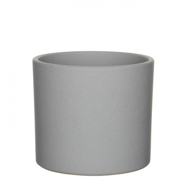 Вазон керамический Edelman Era 19,5 см круглый 4,1 л песочно-серый (1035839) 