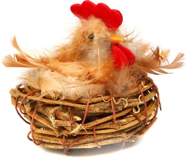 Декорація великодня Курка на гнізді A24933-1/2