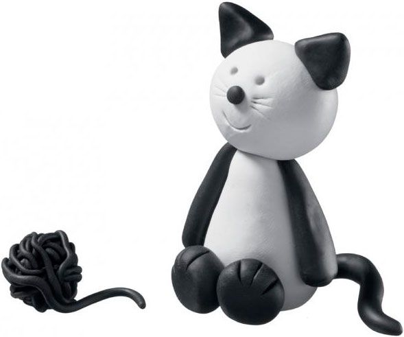 Набір пластики Fimo Кумедний котик 2 кольори 42 г 