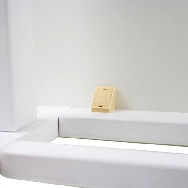 Стільчик для дітей Yuliana Woody білий з помаранчевим сидінням 12003211