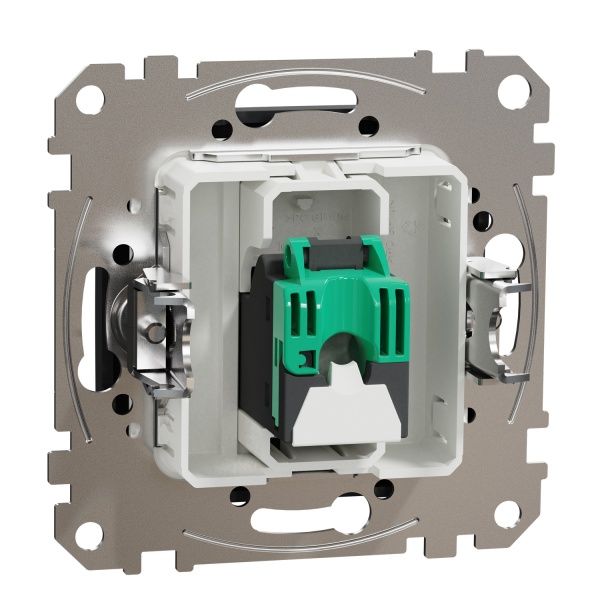 Розетка комп’ютерна Schneider Electric Sedna Design RJ45 категорія 5E UTP чорний SDD114451