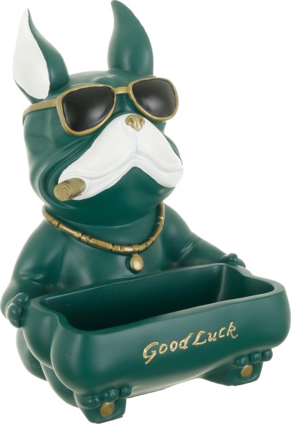 Статуетка Думай та багатій 22,5х23х30 см зелена