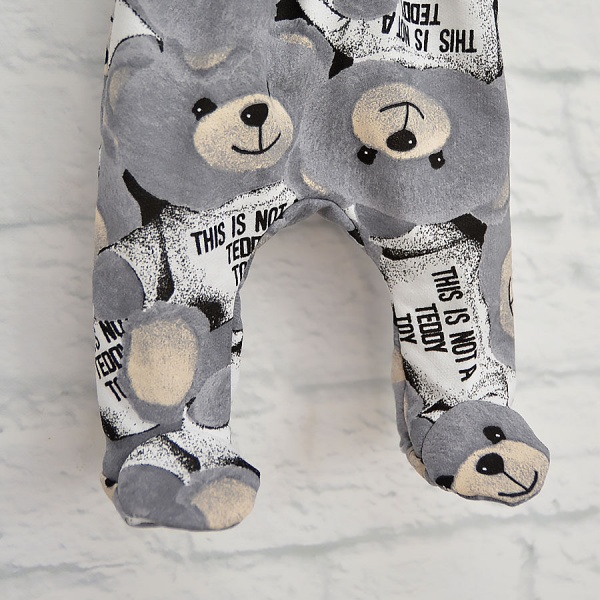 Ползунки ясельные Blanka Медвежонок р.56–62 серый 110074 