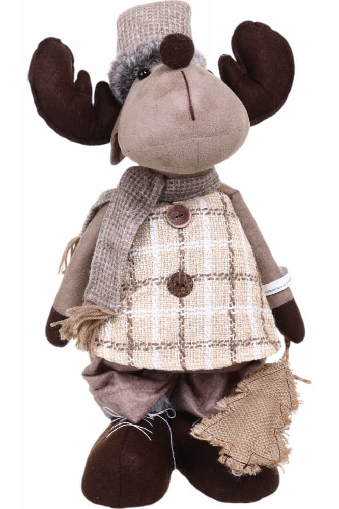 Декорація новорічна Лось на висувних ніжках 24x77 см коричневий 2 асортимента LF2223028AB