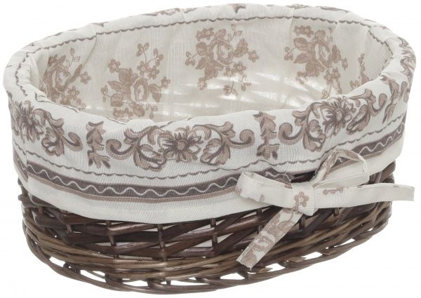 Кошик плетений з текстилем 34х26х14 см HQ13-52CD-4 