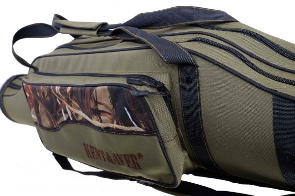 Чехол для удилища KENT&AVER двухсекционный полужесткий №2 зеленый 135 см