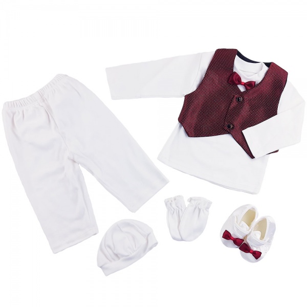 Комплект для новорожденных KITSU 234-38 6 предметов разноцветный р.50 