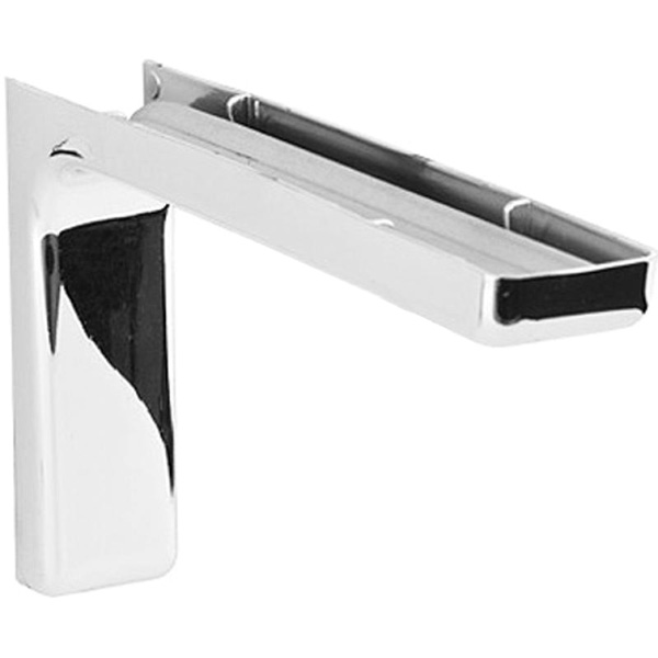 Кронштейн  DC металлический с пластиковой накладкой 120 мм хром 2 шт.