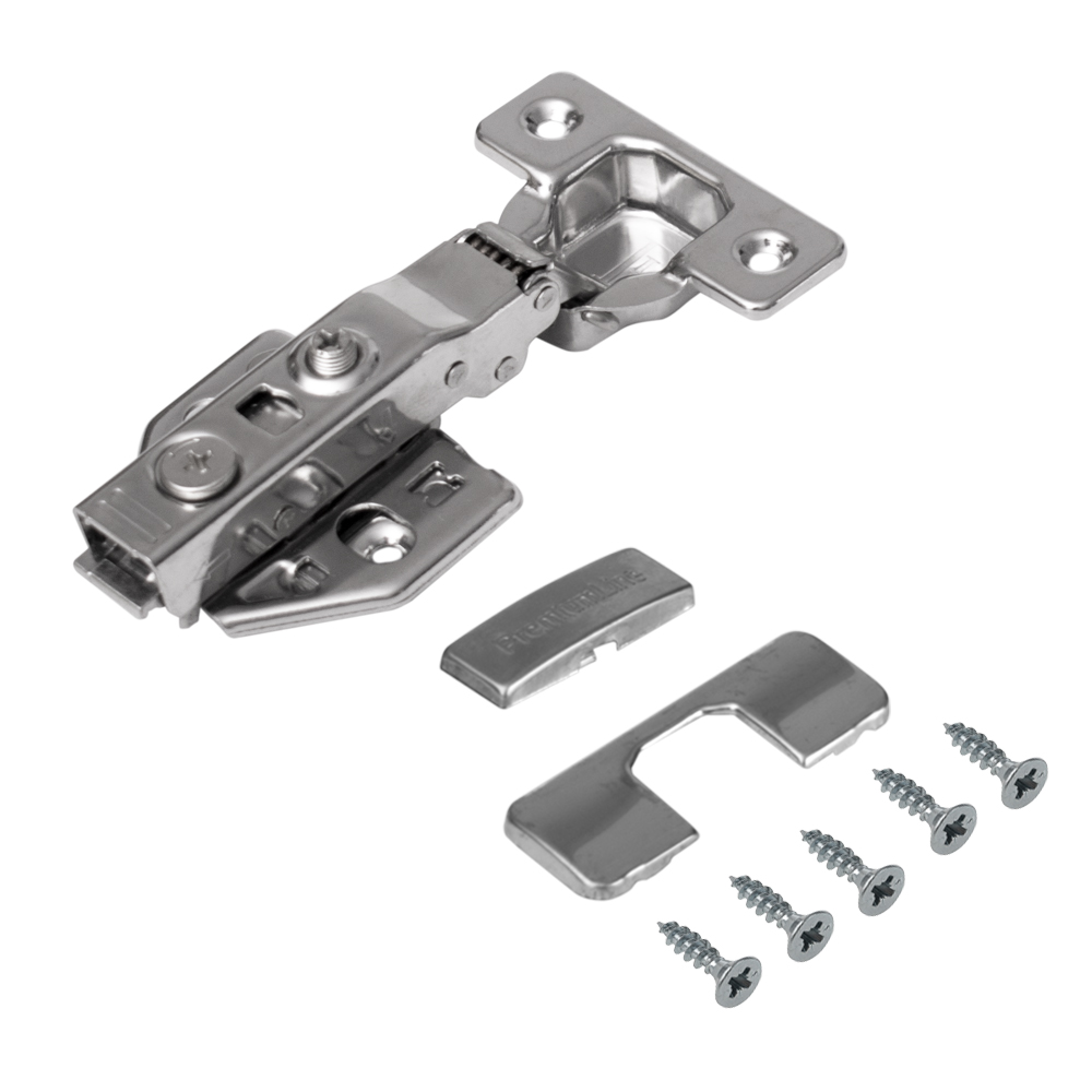 Петля накладная DC 105° Clip On с 3D-регулировкой планки нержавеющая сталь