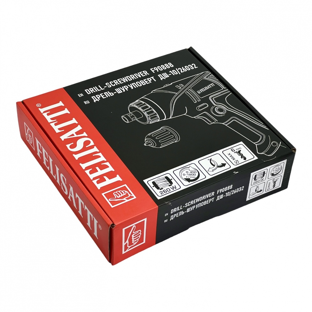 Шуруповерт сетевой Felisatti ДШ-10/260Э2/F90888