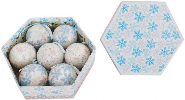 Набор игрушек Шар расписной 299-75035C/S-7 d75 мм 7 шт./уп. 