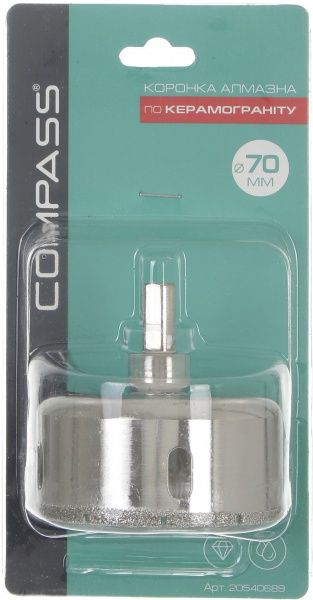 Коронка алмазная Compass 70 мм