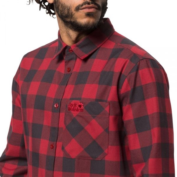 Сорочка Jack Wolfskin RED RIVER SHIRT 1402551-7489 р. S червоний