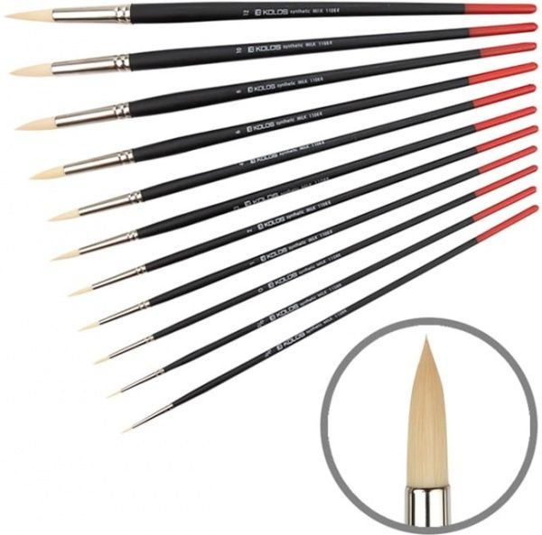 Кисть круглая 1108R № 12 Kolos 