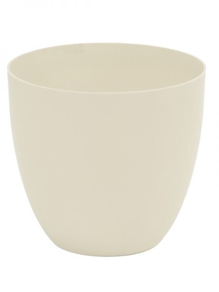 Горщик пластиковий Plastiken Cuenco TES 8432 круглий 17,5 л бежевий 