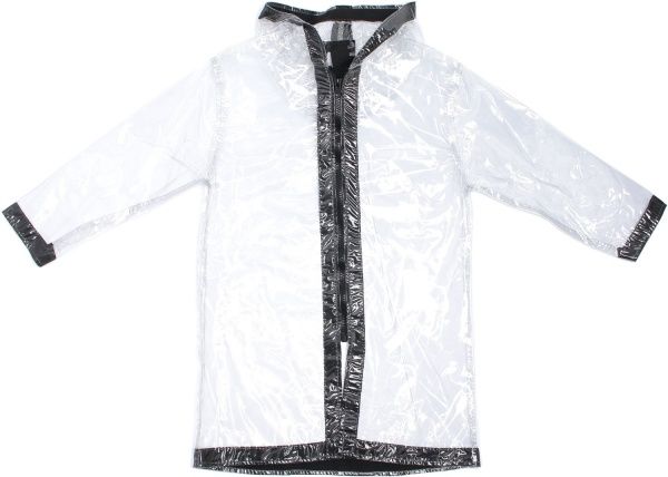 Дождевик унисекс Drydope с черной лентой р.130 прозрачный 020-г/д3 