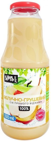 Сок Sims Juice Яблочно-грушевый 0,33л 
