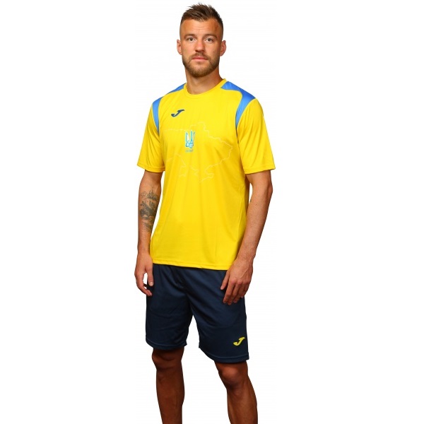 Футболка форми збірної України 2021 Joma Ukraine Official Replica T-shirt 101264.907 р.M жовтий