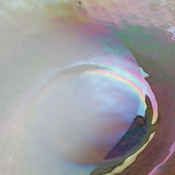 Фруктовница Yalos Murano TANGO 15 см золотая с перламутровым эффектом 