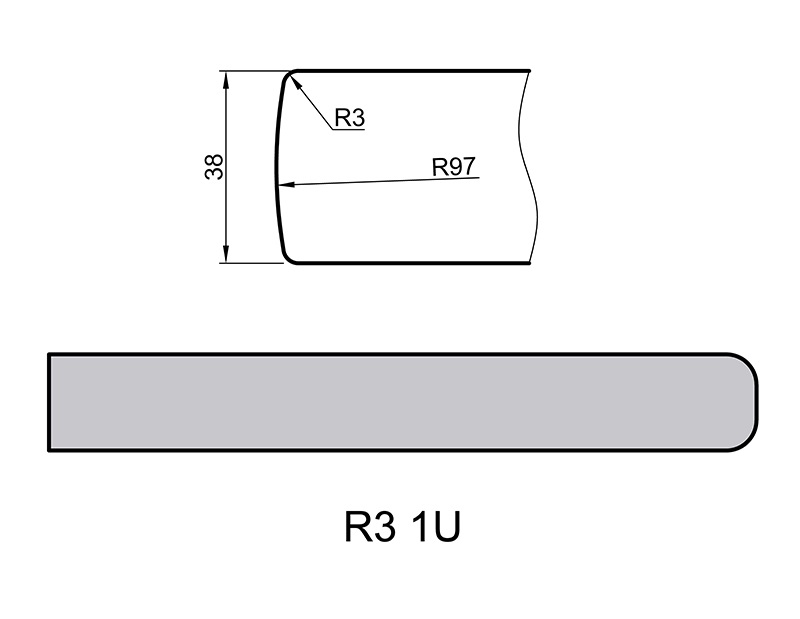 Столешница SWISS KRONO 3265/BT 3050x600x38 мм бетон темный