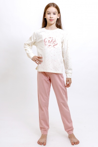 Пижама для девочек KOSTA р.110–116 молочный 2515-3 