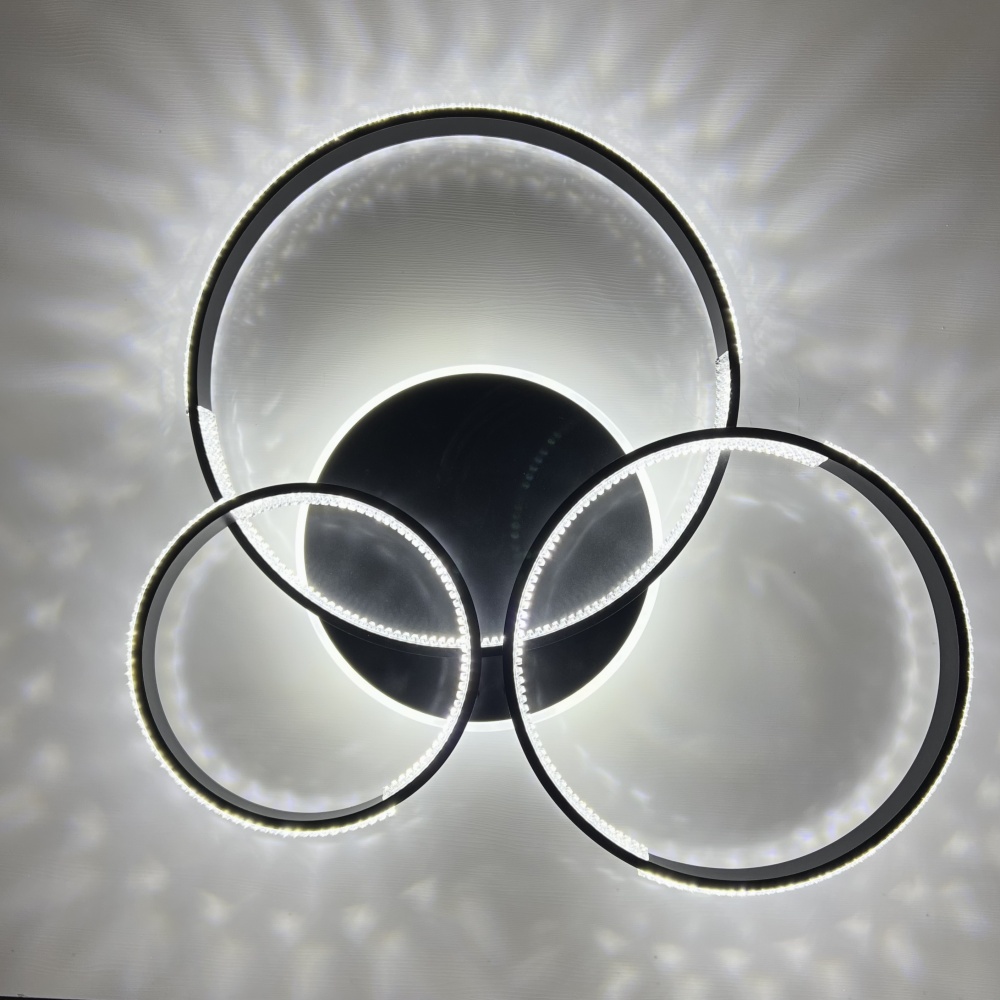 Люстра світлодіодна Luminaria 100 Вт LED-модуль чорний AKRILIKA ROUND 100W 4R BLACK