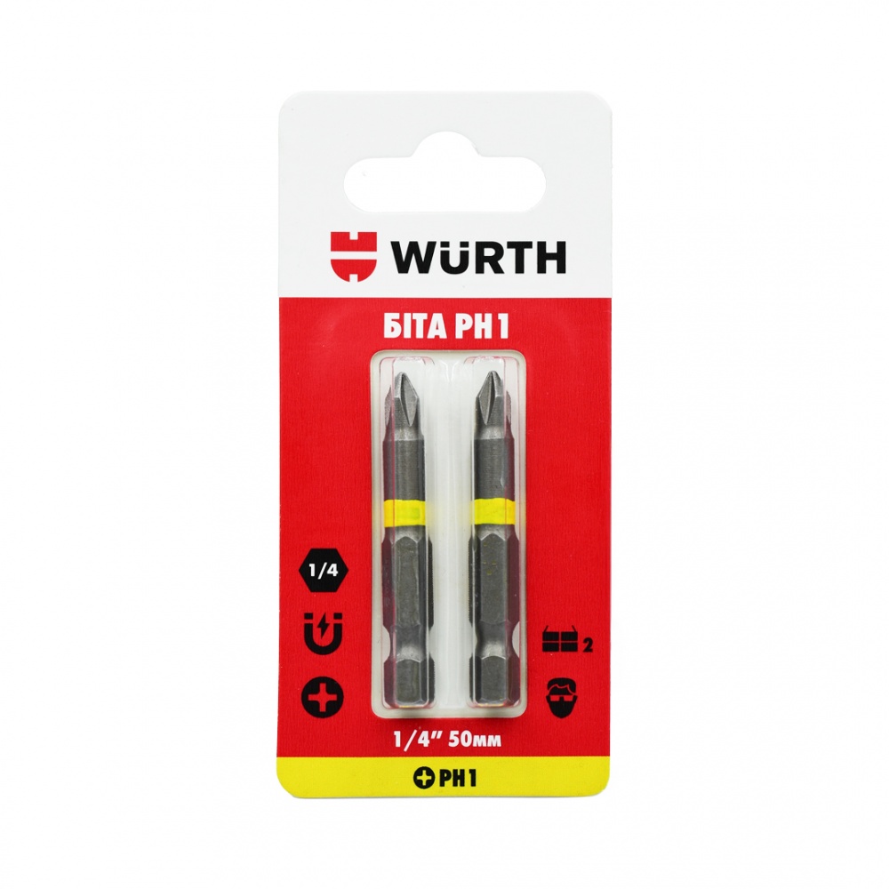 Бита WURTH PH1х50 мм 1/4