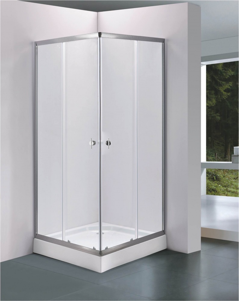 Душова кабіна UP! (Underprice) 90х90х194, скло прозоре 4мм, проф. хром алюм