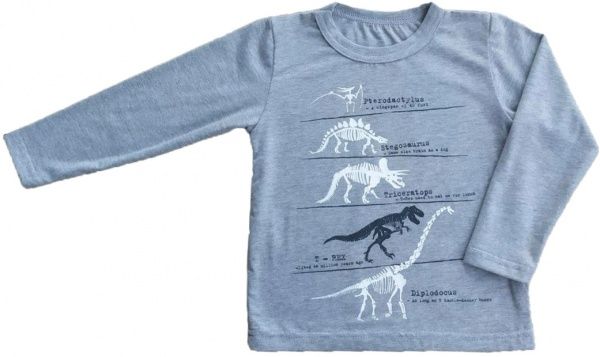 Реглан Маленькие люди д/х р.98 сірий меланж 