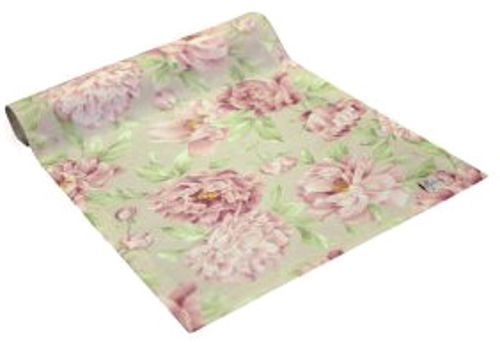 Раннер Пионы 40x120 см зеленый с розовым Прованс 