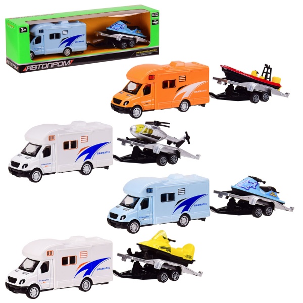 Набор Автопром Машина с прицепом 1:50 7412