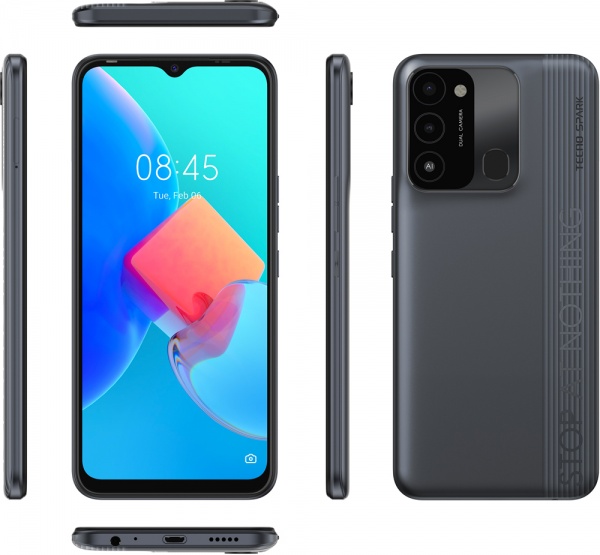 Смартфон Tecno Spark 8С 4/64GB magnet black (4895180777899) 