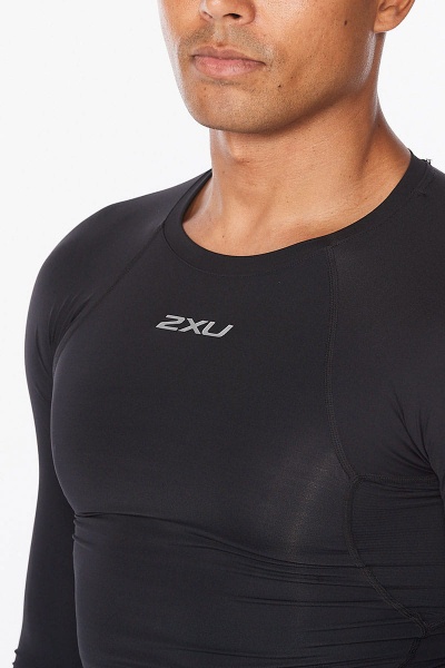 Футболка 2XU Core Compression Long Sleeve MA6398a_BLK/SIL р.S чорний