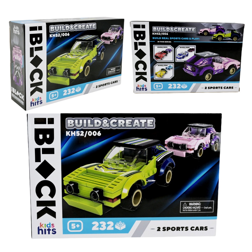 Конструктор Iblock Kids hits JUNIOR Мегакари KH52/006