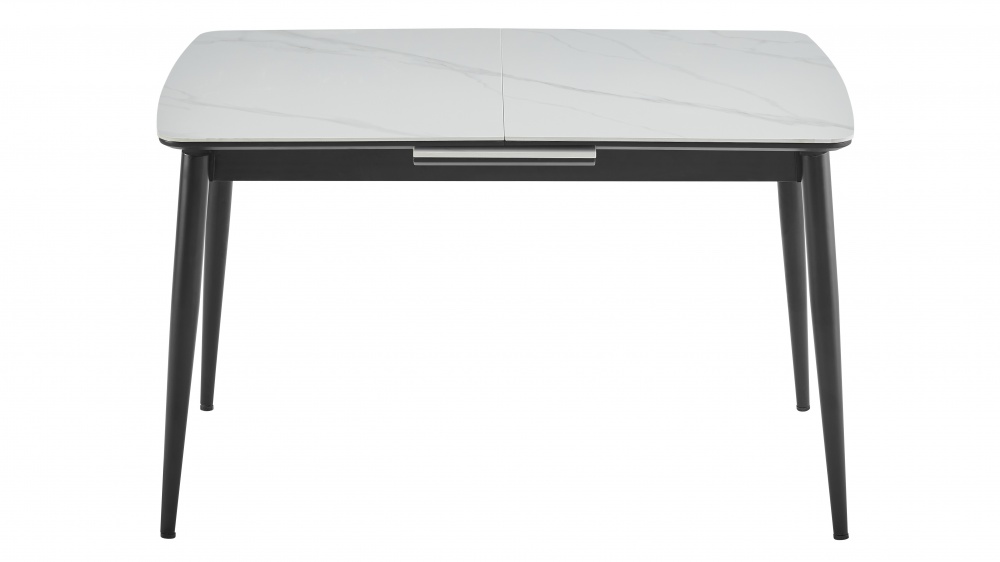 Стол обеденный Prestol Лейк 1200(1500)x800x750мм белый/черный