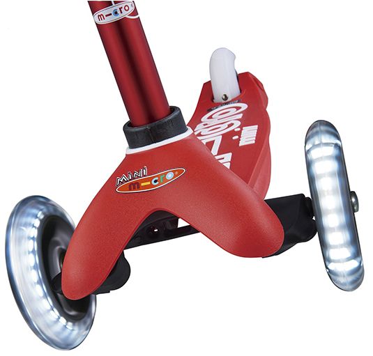 Самокат Micro Mobillity Systems Maxi Micro deluxe red LED червоний ММD068 